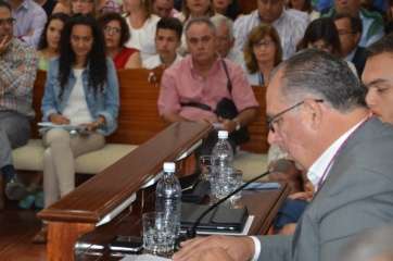 Juan Martel, en un momento de su discurso (Foto TA)