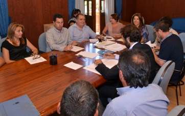 Momento de la reunión de la primera Junta de Gobierno de este mandato (Foto TA)