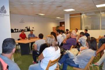 Reunión de CC celebrada ayer en su sede municipal (Foto TA)