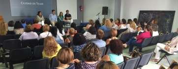 La reunión se celebró en el salón de actos de Desarrollo Local (Foto TA)