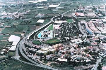 Vista aérea del casco urbano de Telde (Foto TA)