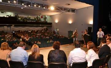 Momento del acto informativo a los trabajadores municipales convocado por el Ayuntamiento de Telde (Foto TA)