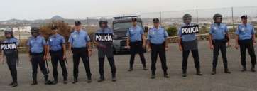 Imagen de archivo de un ejercicio de agentes de la Policía Local de Telde (Foto TA)