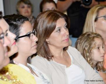 La alcaldesa de Telde Carmen Hernández, el viernes en el pregón de Marpequeña (Foto Isabel Quintana)