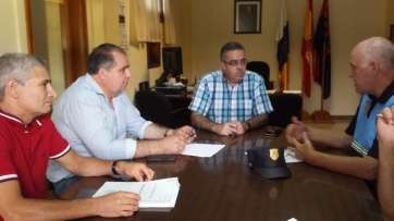 Reunión entre los concejales de Transportes del Ayuntamiento de Telde e Ingenio (Foto TA)
