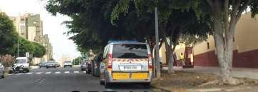 Vehículo radar de la Policía Local de Telde, esta mañana en el Valle de Jinámar (Foto Radar Telde)