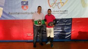 El concejal y el púgil, en una imagen de este miércoles (Foto TA)