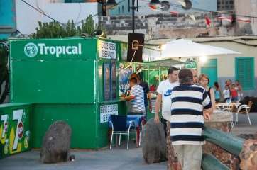 Imagen de archivo de chiringuitos en la avenida de Melenara (Foto TA)