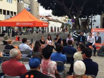 Acto electoral de Ciudadanos en Telde en el pasado mes de mayo (Foto TA)
