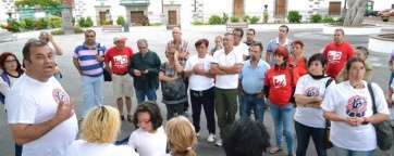 La protesta comenzó pasadas las 19.25 horas (Foto TA)