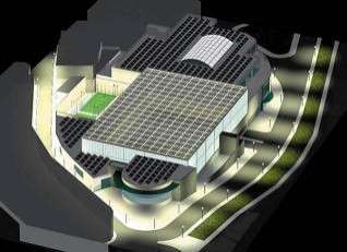 Proyección del futuro complejo deportivo de La Barranquera (Foto TA)