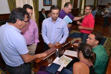 Imagen del Pleno municipal de este viernes (Foto TA)