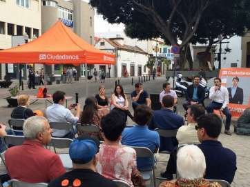 Imagen de archivo de un acto electoral de Ciudadanos en Telde (Foto TA)
