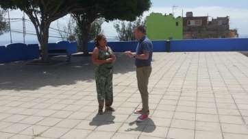 Eloy Santana y Paqui Carreño en Caserones Altos (Foto TA)