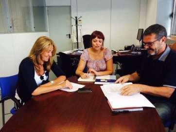 Momento de la reunión (Foto TA)