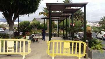 Trabajos en la rambla de Arnao (Foto TA)