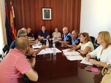 Imagen de la Junta Local de Seguridad celebrada esta mañana en las Casas Consistoriales de San Juan (Foto TA)