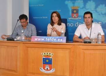 Carmen Hernández, Juan Francisco Artiles y Alejandro Ramos (Foto TA)