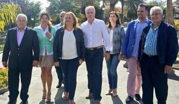 Imagen de archivo de parte de los integrantes de la plancha electoral del PP de Telde para los últimos comicios locales (Foto TA)