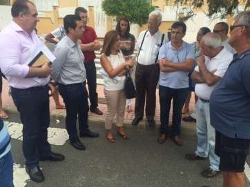 Momento de la visita institucional encabezada por la alcaldesa de Telde (Foto TA)