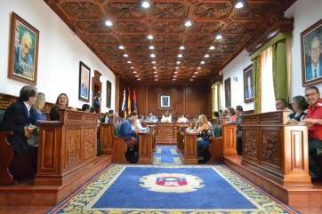 Vista general del Pleno de Telde celebrado este miércoles en las Casas Consistoriales (Foto TA)