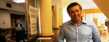 El empresario ruso durante su visita a Telde (Foto TA)