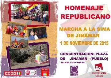 Cartel de acto (Foto TA)