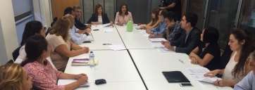 La reunión se celebró esta tarde en la sede de Gesplan, en la capital grancanaria (Foto TA)