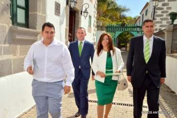 Miembros de Nueva Canarias de Telde (Foto TA)