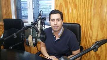 Alejandro Ramos, esta tarde, durante la entrevista concedida al programa El mostrador de Ezequiel López (Foto TA)