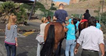 Navarro en las instalaciones de AFTEC Canarias (Foto TA)