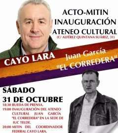 Cartel del acto (Foto TA)
