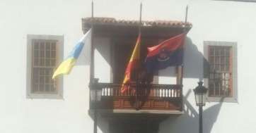 Imagen captada hace unos minutos en las Casas Consistoriales de San Juan (Foto TA)