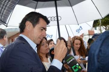 José Manuel Soria, en Salinetas el pasado domingo 25 de octubre (Foto TA)