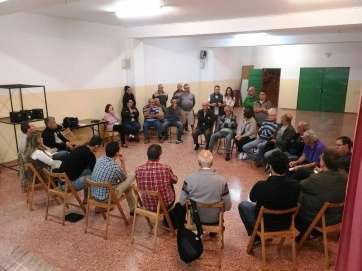 La reunión del PSOE en Lomo Magullo tuvo lugar el pasado 5 de noviembre en el local social de la AV La Talla (Foto TA)