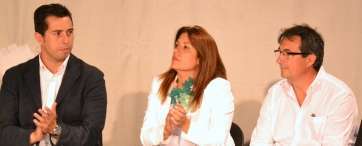 Alejandro Ramos, Carmen Hernández y Juan Fco. Artiles, en una imagen de archivo (Foto TA)