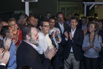 Pablo Rodríguez, en el acto de anoche en La Azotea (Foto TA)