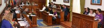 Pleno en el Ayuntamiento de Telde, hoy viernes (Foto TA)