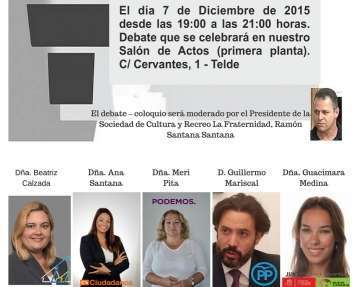 Cartel promocional del debate (Foto TA)