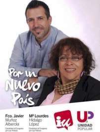 Cartel electoral con los dos primeros candidatos por Las Palmas al Congreso (Foto TA=