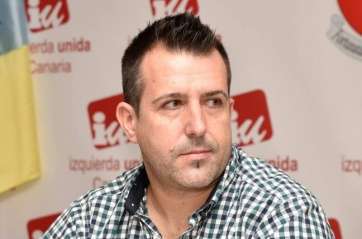 Francisco Muñoz, vecino de Telde, encabezó la lista de IU-Unidad Popular al Congreso por Las Palmas (Foto TA)
