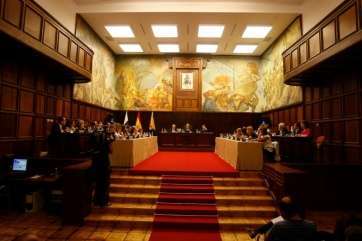 Imagen de una sesión plenaria del Cabildo (Foto TA)