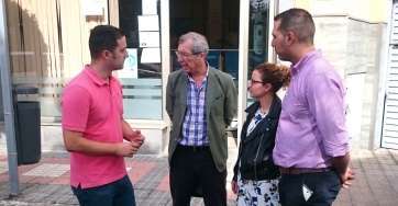 Los ediles de UxGC, este jueves en una de las sedes municipales (Foto TA)