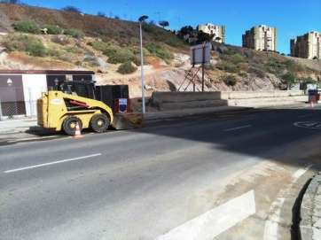 Trabajos en Jinámar (Foto TA) 