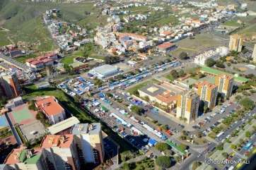 Imagen aérea del Valle de Jinámar, una de las zonas del municipio más afectadas por la pobreza y exclusión social (Foto Antonio Alí)