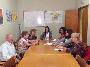 Reunión de la junta de coordinación con Natalia Santana (Foto TA)