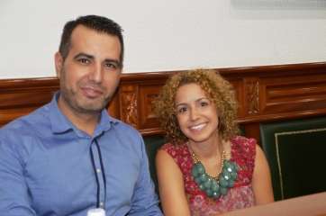 Norberto Melián y Vanessa Cruz, ediles de UxGC en el Ayuntamiento de Telde (Foto TA)