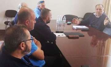 Momento de la reunión de este martes (Foto TA)