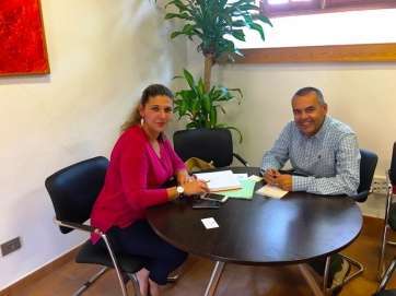 Álvaro Monzón, junto con Natalia Ramírez (Foto TA)