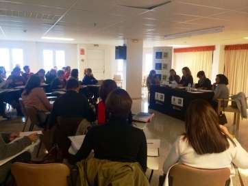 Imagen de la jornada de trabajo celebrada este jueves en Taliarte para la evaluación del Plan Insular contra la Pobreza (Foto TA)